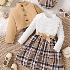 Girls Clothes 3 Pcs Sets 1-6 Years Autumn Winter