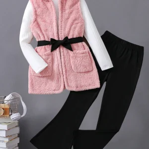 Autumn winter children's girls three-piece set