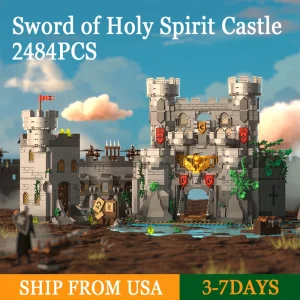 2484PCS Sword of Holy Spirit Castle Building Blocks